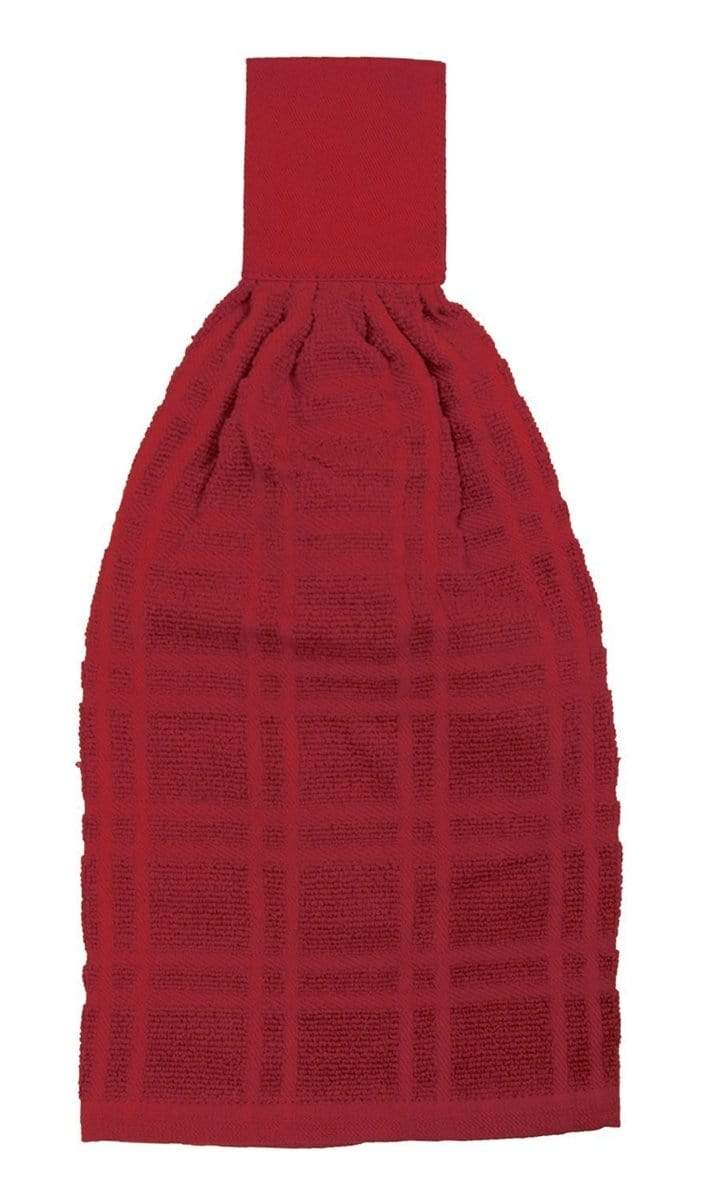 Ritz Kitchen Basics Solid Tie Towel - Paprika