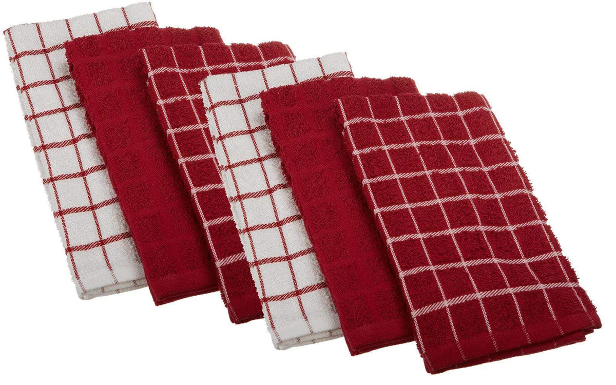Ritz Kitchen Basics Terry Dish Cloth - Paprika (6 Pack)