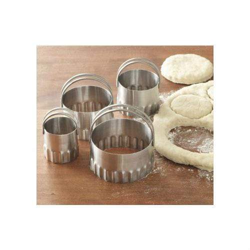 RSVP Endurance Fluted Round Biscuit Cutters (Set of 4)