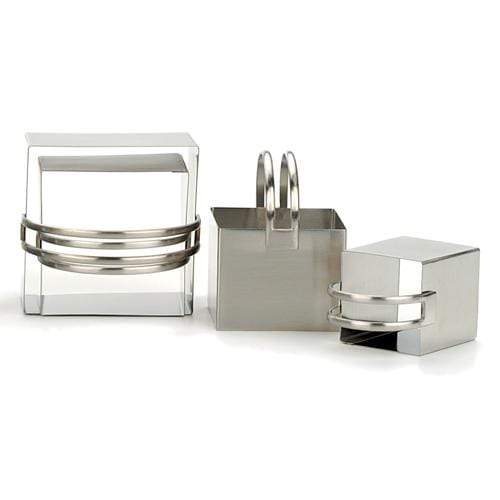 RSVP Endurance Plain Edge Square Biscuit Cutters, Set of 4
