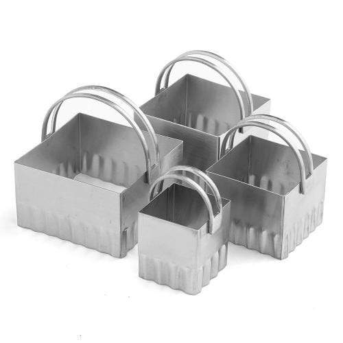 RSVP Endurance Biscut Cutter RSVP Endurance® Square Ribbed Biscuit Cutter Set