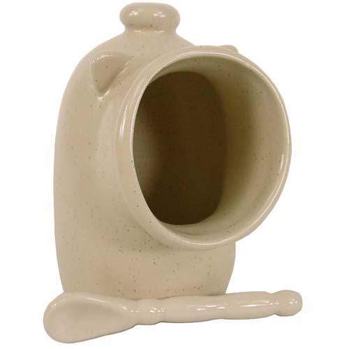 RSVP Stoneware Salt Pig with Tail - Natural
