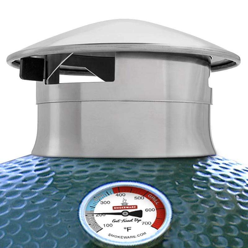 Smokeware Chimney Cap Smokeware Stainless Steel Chimney Cap for Ceramic Grills / Smokers