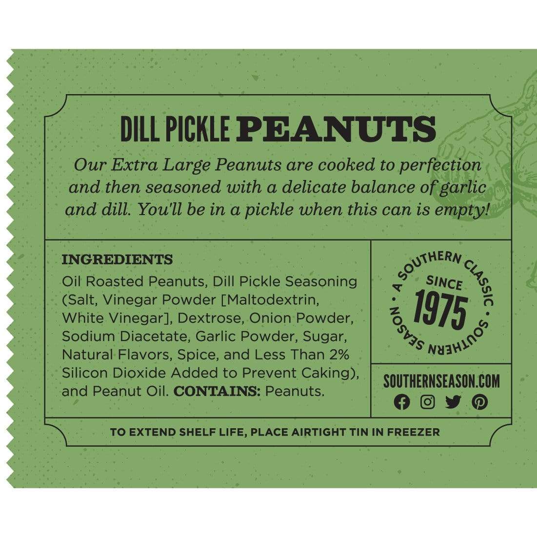 Southern Season Dill Pickle Peanuts 9 oz