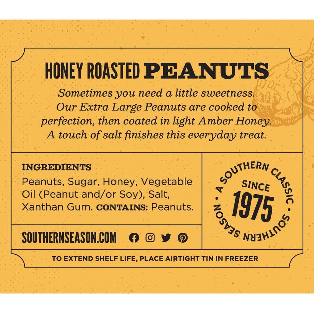 Southern Season Honey Roasted Peanuts 9 oz