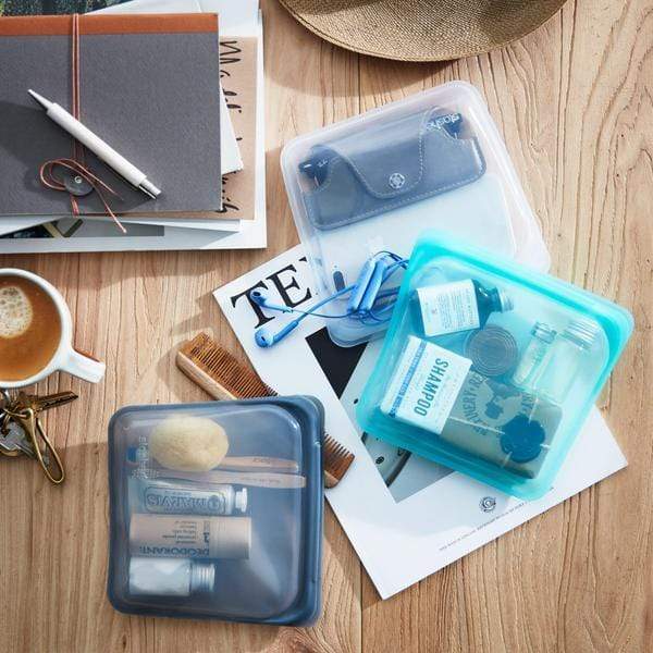 Stasher Reusable Silicone Sandwich Bag Aqua