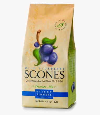 Sticky Fingers Bakeries Wild Blueberry Scone Mix