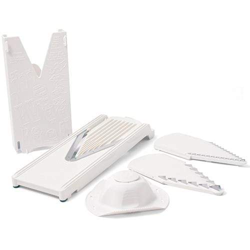 V-Pro 5 Blade Adjustable Mandoline Slicer White/Grey