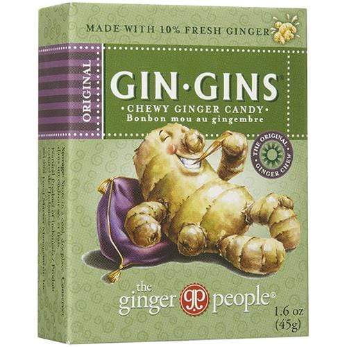 Ginger People Gin Gins Chewy Ginger Candy Travel Pack 1.6 oz Box