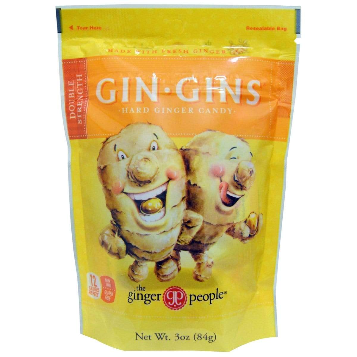 The Ginger People Candy Ginger People Gin Gins Hard Ginger Candy 3 oz