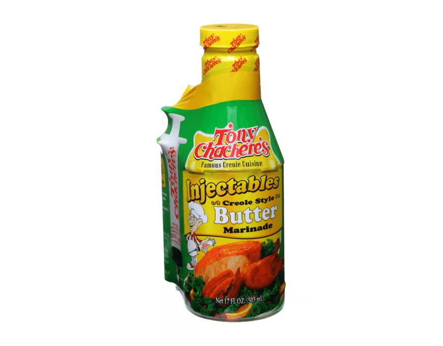 Tony Chachere's Creole Style Butter Injectable Marinade and Injector 17 oz