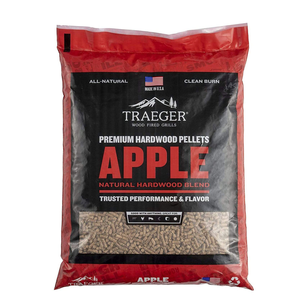 Traeger Pellets Traeger Apple Wood Pellets 20 lbs