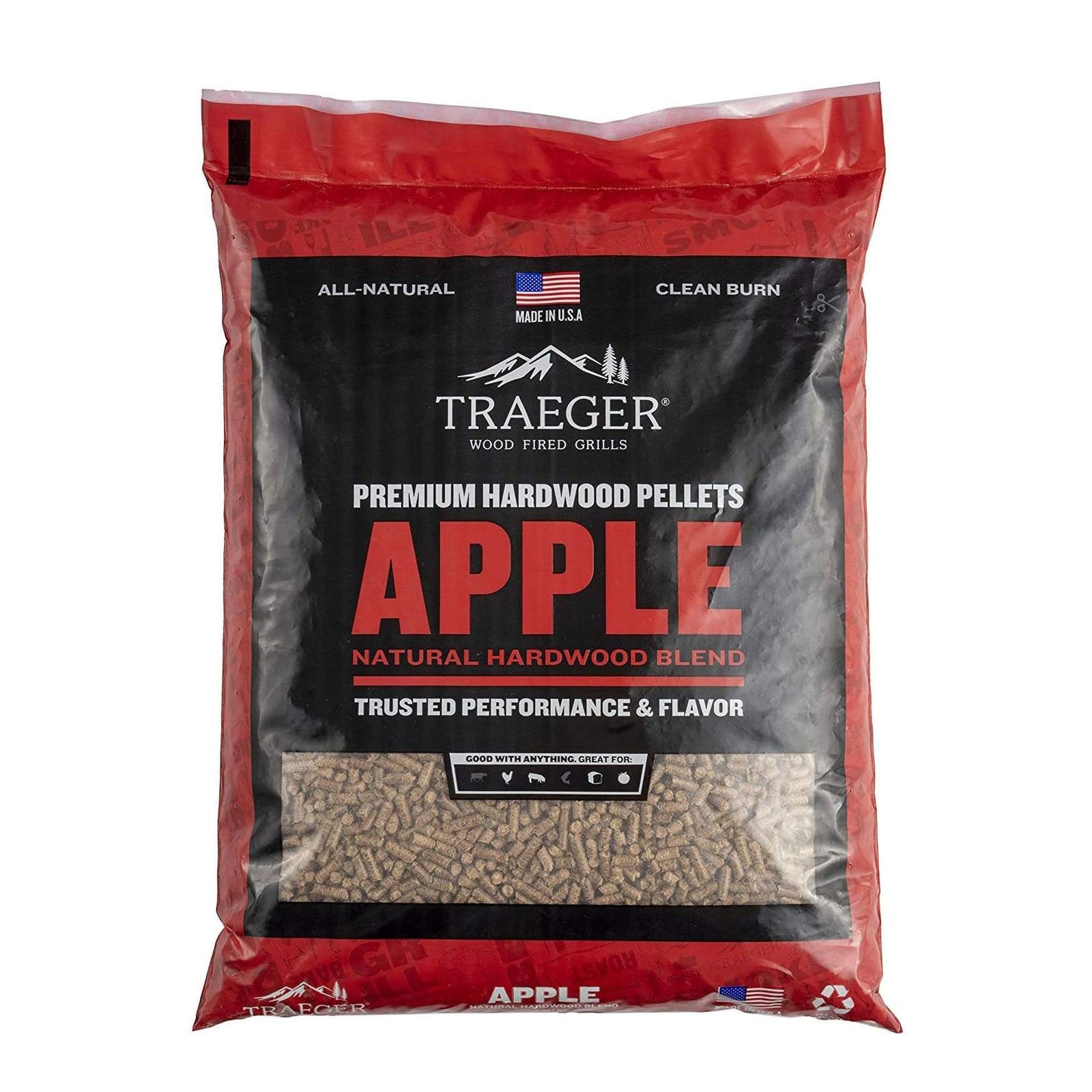 Traeger Pellets Traeger Apple Wood Pellets 20 lbs