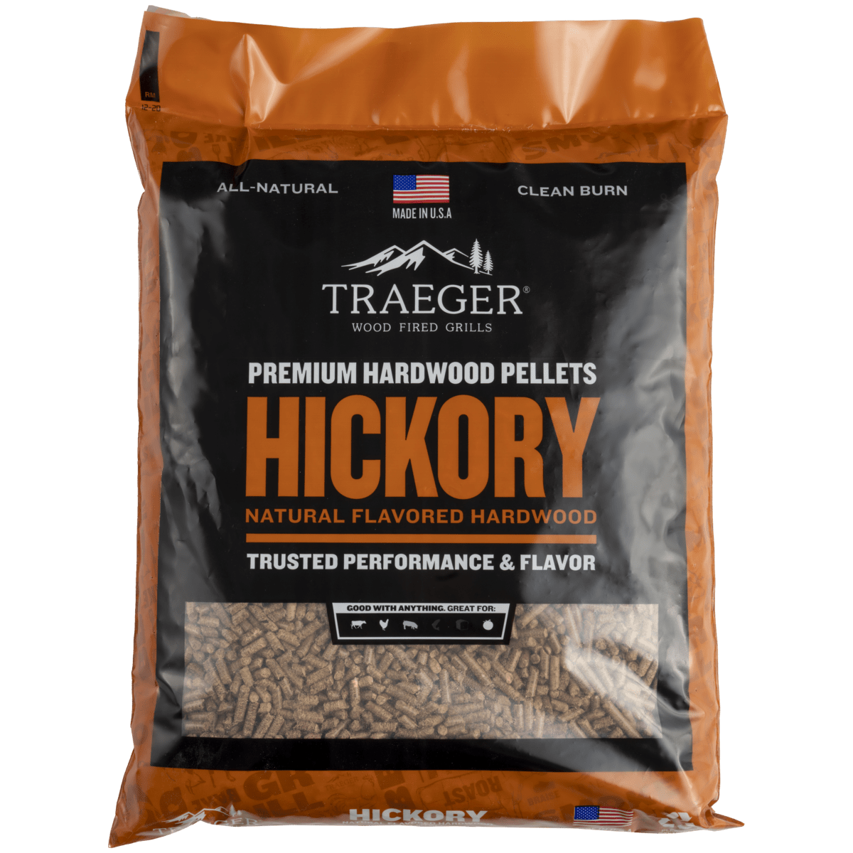 Traeger Pellets Traeger Hickory Wood Pellets 20 lb