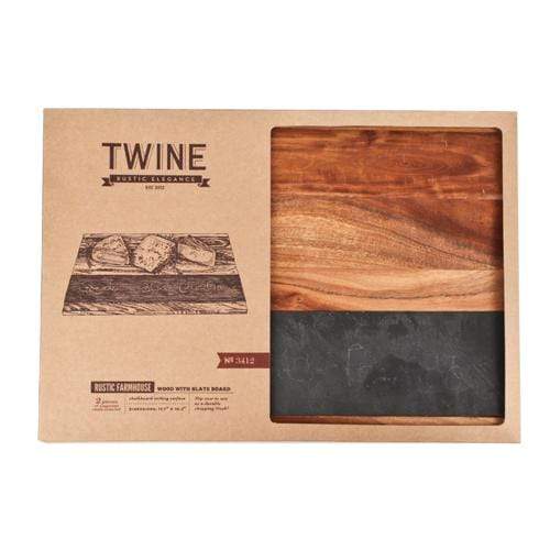 Twine Rustic Farmhouse Wood With Slate Board