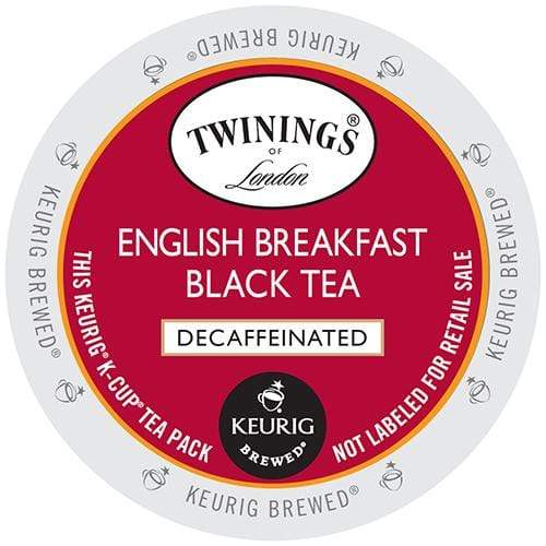 Twinings Decaf English Breakfast Tea K-Cup (24 Count Box)