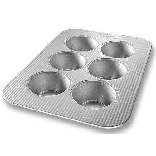 Cupcake & Muffin Pans USA Pan 6 Cup Jumbo Muffin Pan