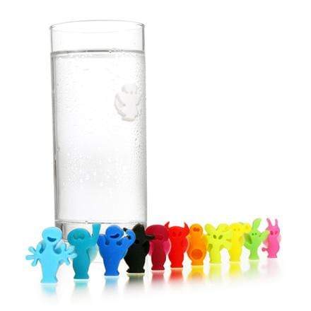 Vacu Vin Vacuum Cocktail Accessories Vacu Vin Party People Suction Markers (Set Of 12)
