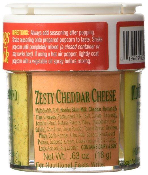 Wabash Valley Farms 4 Seasonings Popcorn Sampler Pack, 0.7 oz