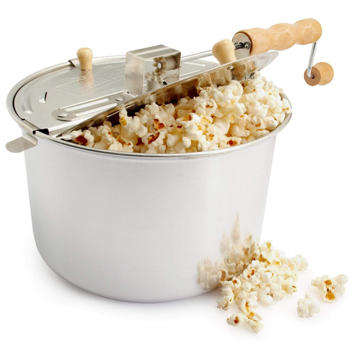 Wabash Valley Farms Popcorn Maker Whirley Pop Hand Crank Popcorn Popper