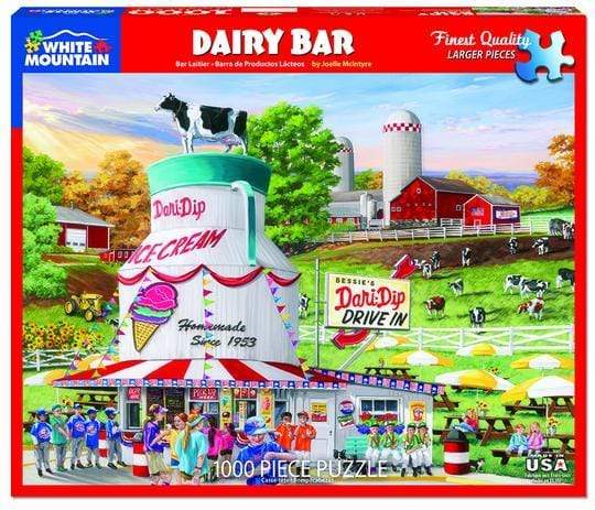 White Mountain Puzzles Puzzle Dairy Bar 1000 pc Puzzle