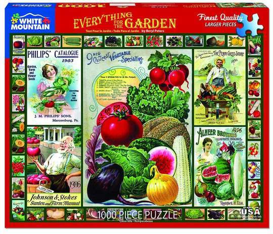 White Mountain Puzzles Puzzle Everything for the Garden 1000 pc Puzzle