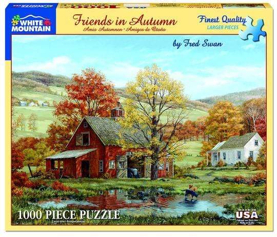 White Mountain Puzzles Puzzle Friends In Autumn 1000 pc Puzzle