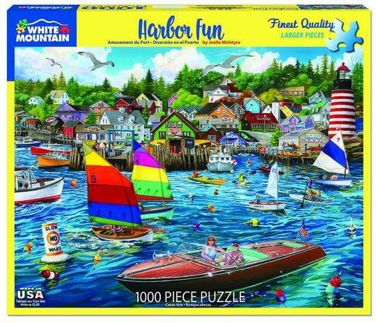 White Mountain Puzzles Puzzle Harbor Fun 1000 pc Puzzle