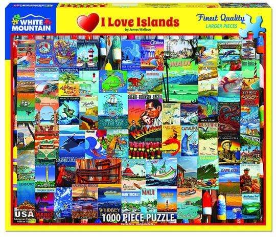 White Mountain Puzzles Puzzle I love Islands 1000 pc Puzzle