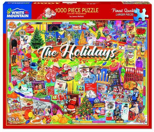 White Mountain Puzzles Puzzle The Holidays 1000 pc Puzzle