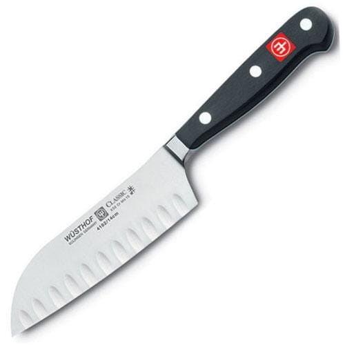 Santoku Knives Wusthof Classic 5in Santoku Granton