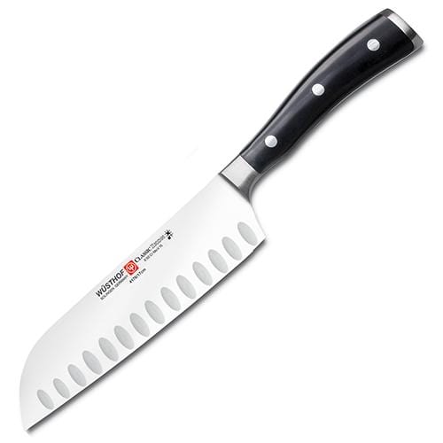 Wusthof Classic Ikon 7in Santoku Granton Knife