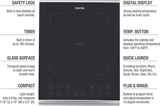 Kitchen &amp; Company Zavor Pro Portable Induction Cooktop
