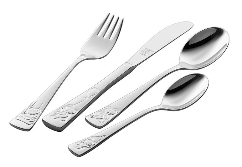 ZWILLING J.A. Henckels TWIN Kids Teddy 4-Piece Children's Flatware Set